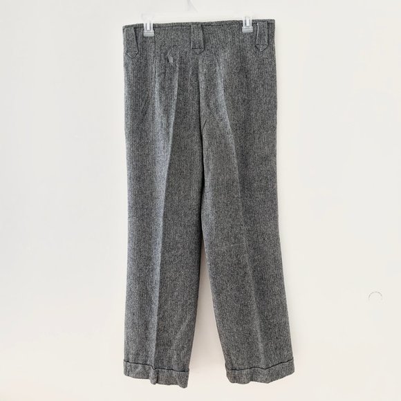 Herringbone Vintage Wide Leg Pants Trouser Size 29 - Picture 5 of 9